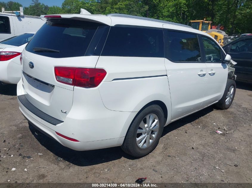 2017 Kia Sedona Lx VIN: KNDMB5C10H6281464 Lot: 39214309