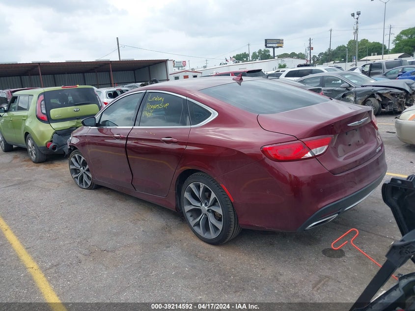 2015 CHRYSLER 200 C - 1C3CCCCG8FN514063