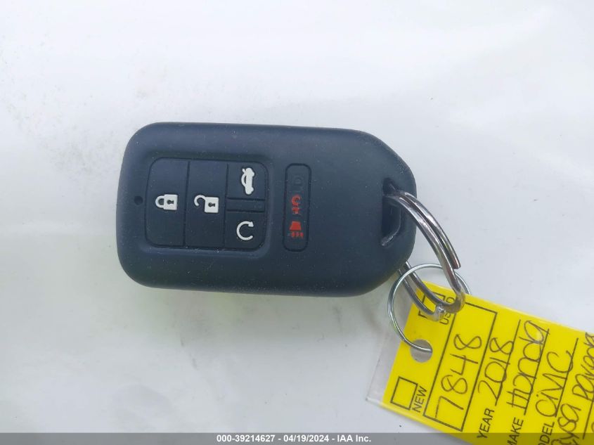 2018 Honda Civic Ex VIN: 2HGFC2F79JH523162 Lot: 39214627