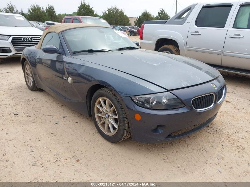 2005 BMW Z4 2.5I VIN: 4USBT33525LS55323 Lot: 39241877