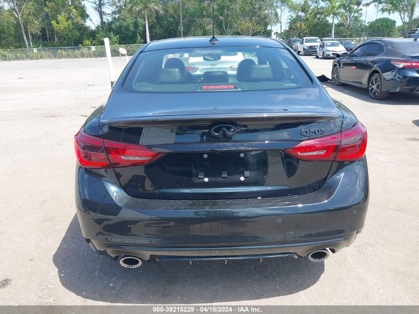 2023 Infiniti Q50 Red Sport 400 VIN: JN1FV7DP8PM570247 Lot: 39241826