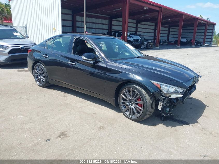 2023 Infiniti Q50 Red Sport 400 VIN: JN1FV7DP8PM570247 Lot: 39241826