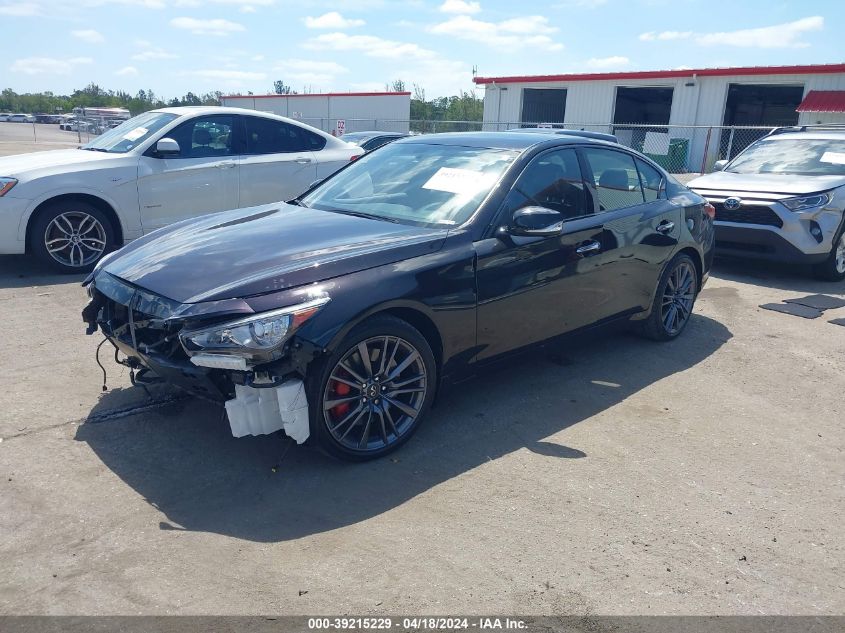 2023 Infiniti Q50 Red Sport 400 VIN: JN1FV7DP8PM570247 Lot: 39241826