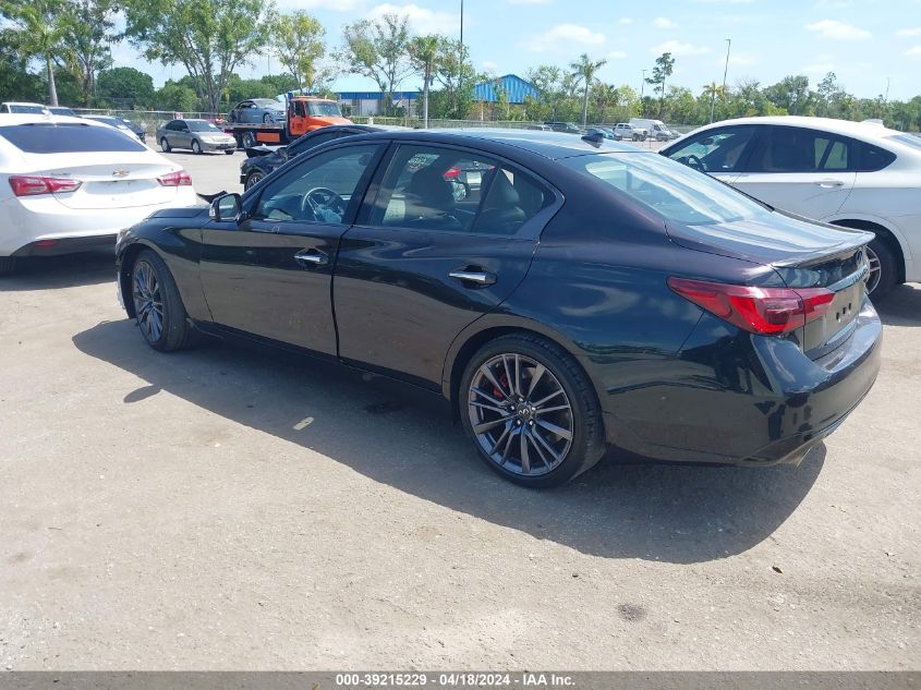 2023 Infiniti Q50 Red Sport 400 VIN: JN1FV7DP8PM570247 Lot: 39241826