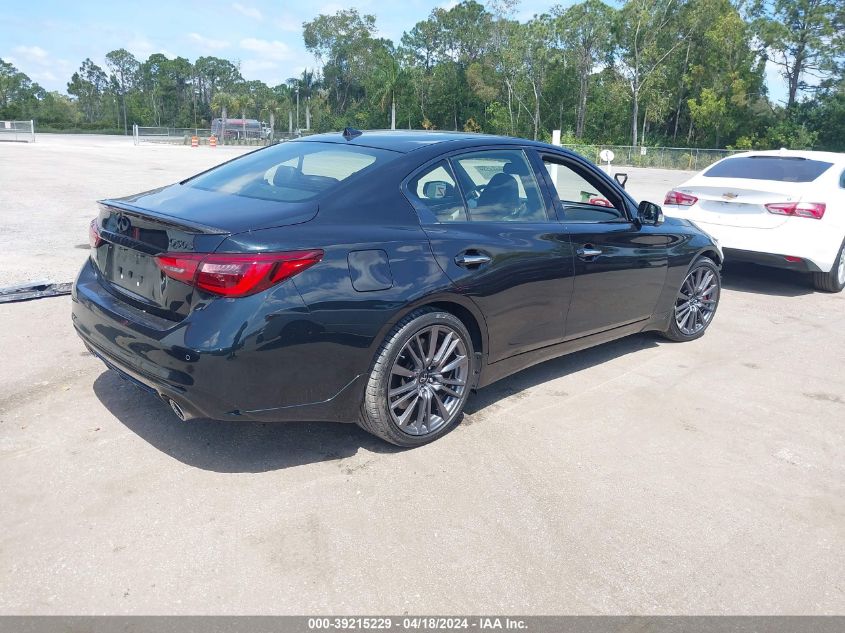 2023 Infiniti Q50 Red Sport 400 VIN: JN1FV7DP8PM570247 Lot: 39241826