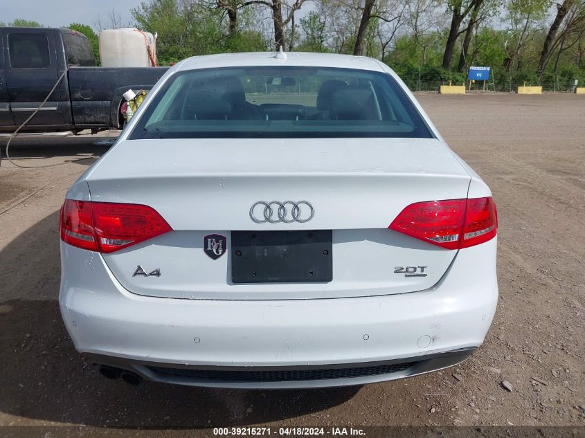 2012 Audi A4 2.0T Premium VIN: WAUFFAFL1CN020715 Lot: 45742974