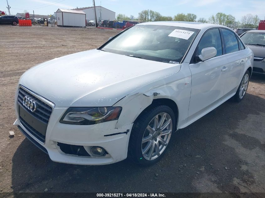 2012 Audi A4 2.0T Premium VIN: WAUFFAFL1CN020715 Lot: 45742974