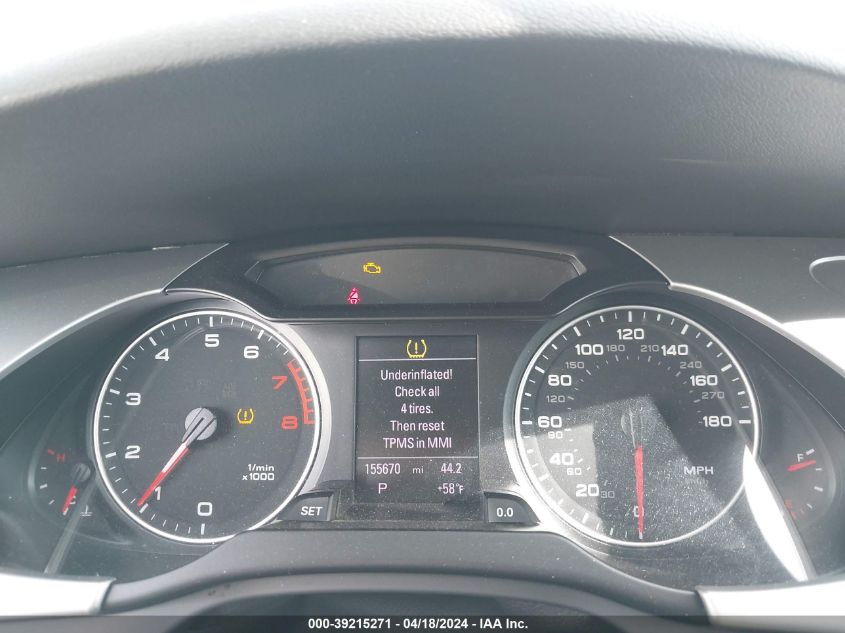 2012 Audi A4 2.0T Premium VIN: WAUFFAFL1CN020715 Lot: 45742974