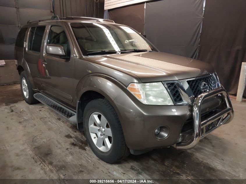 2008 Nissan Pathfinder Se VIN: 5N1AR18B08C608337 Lot: 39215656