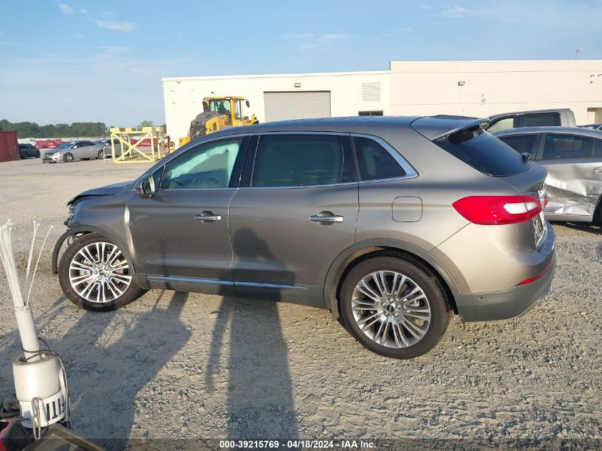 2017 Lincoln Mkx Reserve VIN: 2LMPJ6LR3HBL37314 Lot: 39215769