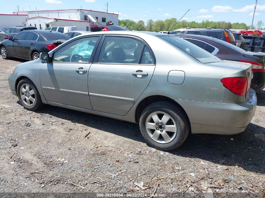 2004 Toyota Corolla Le VIN: 2T1BR38E44C303228 Lot: 39215804