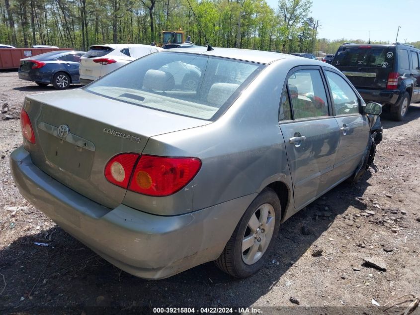 2004 Toyota Corolla Le VIN: 2T1BR38E44C303228 Lot: 39215804