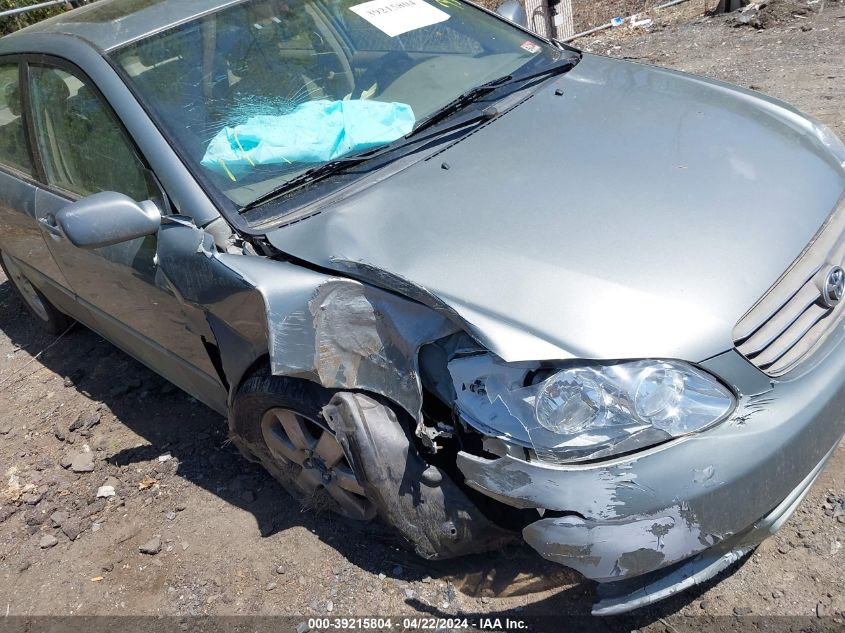 2004 Toyota Corolla Le VIN: 2T1BR38E44C303228 Lot: 39215804