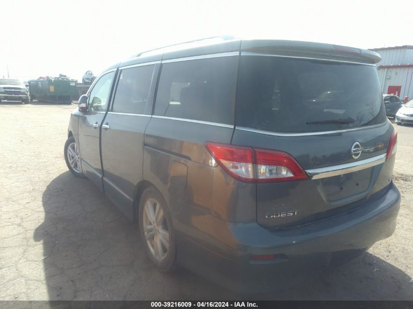 2012 Nissan Quest Sl VIN: JN8AE2KPXC9041199 Lot: 39216009