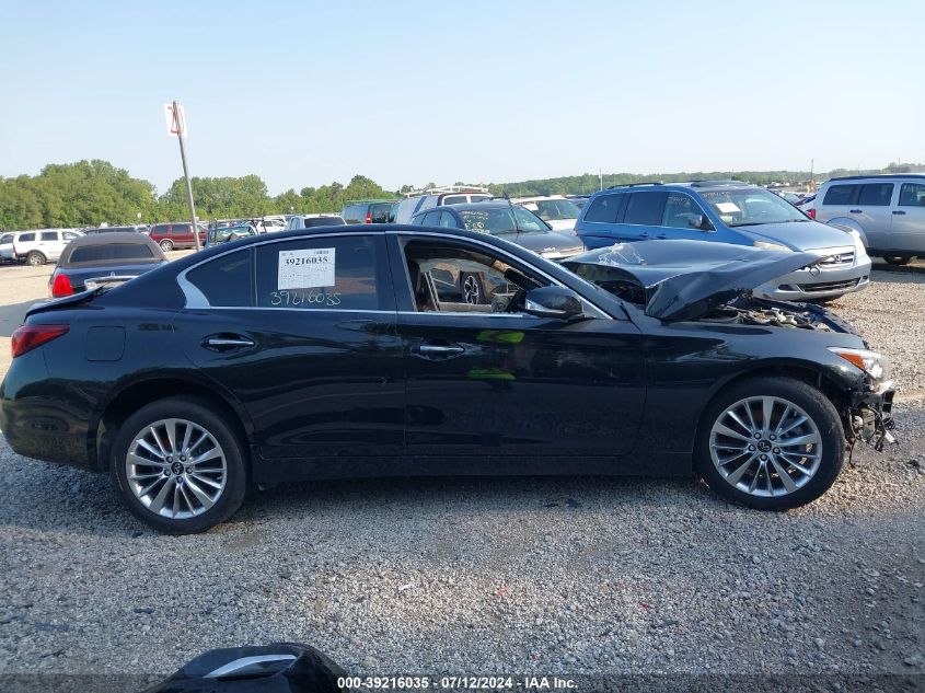 2021 Infiniti Q50 Luxe Awd VIN: JN1EV7BR2MM752490 Lot: 51158624