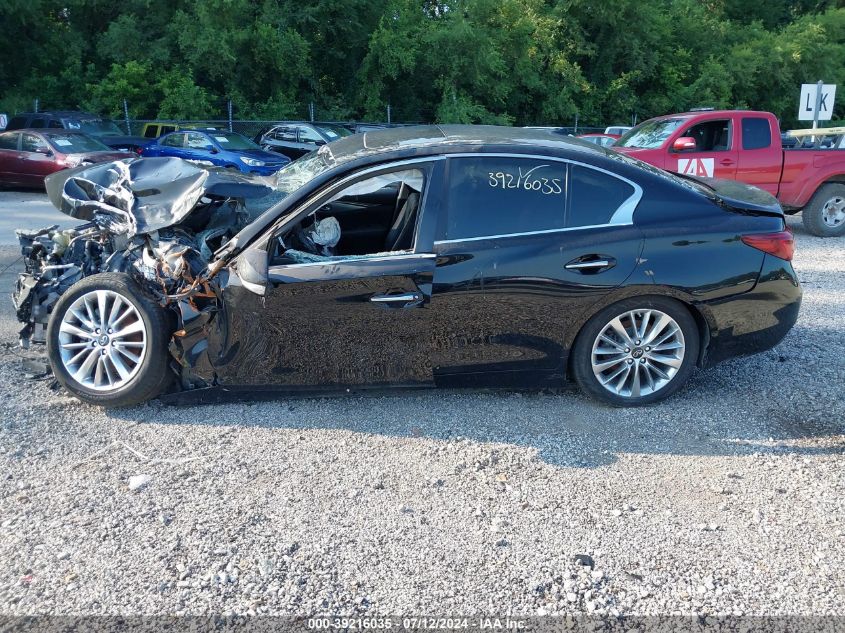 2021 Infiniti Q50 Luxe Awd VIN: JN1EV7BR2MM752490 Lot: 51158624