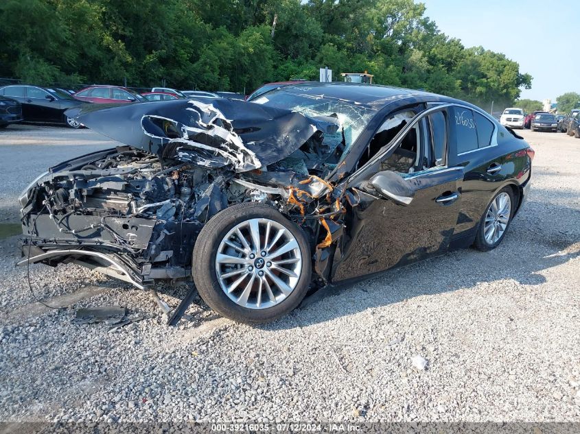 2021 Infiniti Q50 Luxe Awd VIN: JN1EV7BR2MM752490 Lot: 51158624