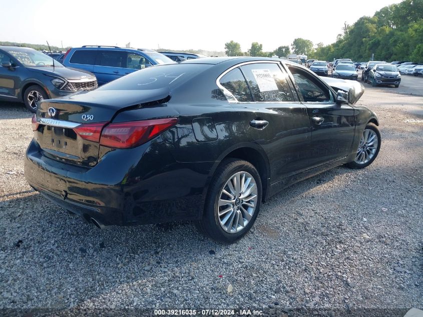 2021 Infiniti Q50 Luxe Awd VIN: JN1EV7BR2MM752490 Lot: 51158624