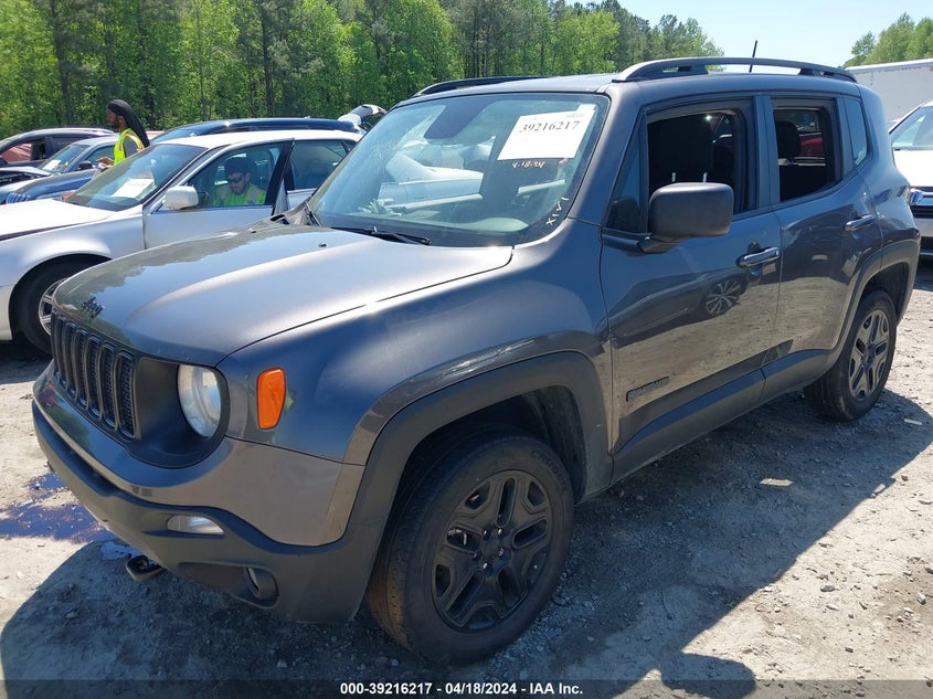 VIN ZACNJBAB5LPL00496 2020 JEEP RENEGADE UPLAND 4X4