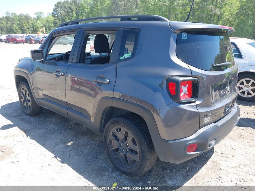 VIN ZACNJBAB5LPL00496 2020 JEEP RENEGADE UPLAND 4X4