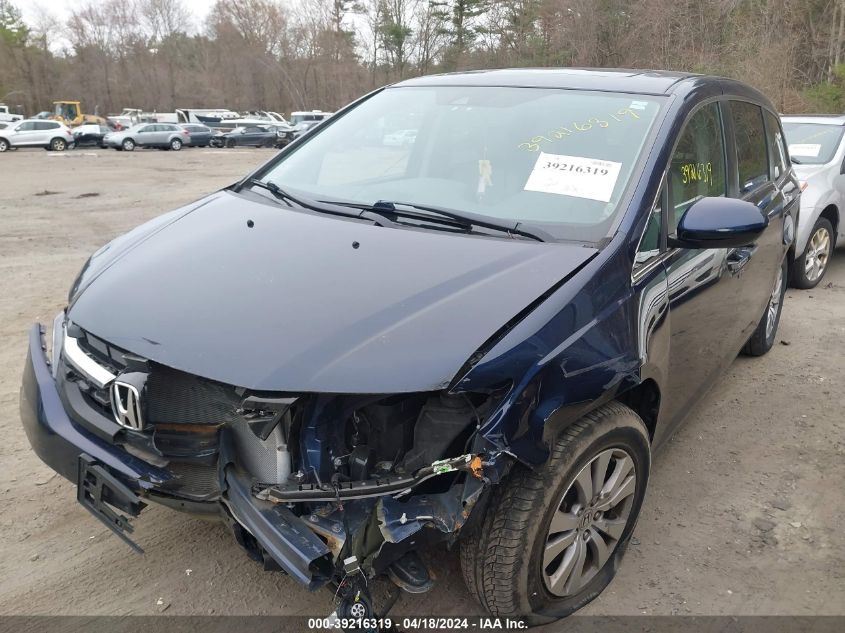 2016 Honda Odyssey Ex-L VIN: 5FNRL5H62GB001666 Lot: 39216319