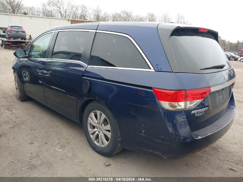 2016 Honda Odyssey Ex-L VIN: 5FNRL5H62GB001666 Lot: 39216319