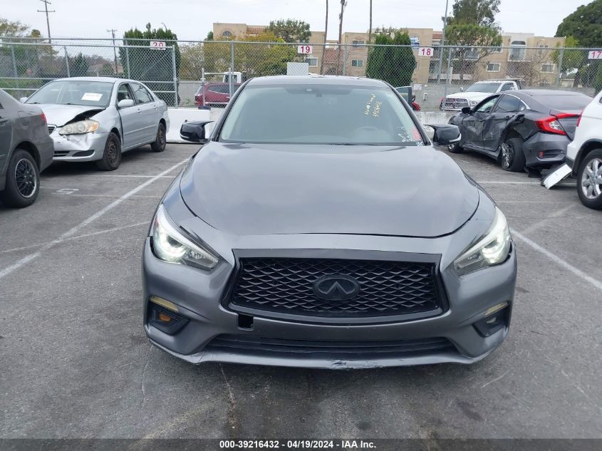 2018 Infiniti Q50 3.0T Luxe VIN: JN1EV7AP2JM350626 Lot: 39216432