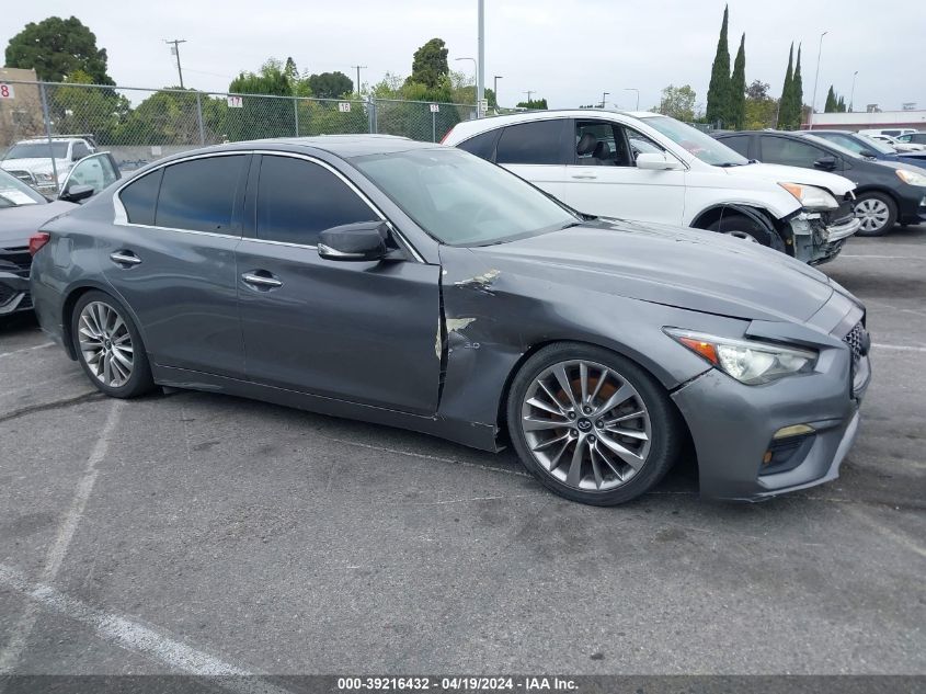 2018 Infiniti Q50 3.0T Luxe VIN: JN1EV7AP2JM350626 Lot: 39216432