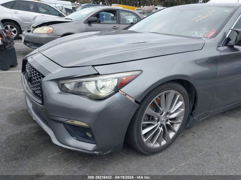 2018 Infiniti Q50 3.0T Luxe VIN: JN1EV7AP2JM350626 Lot: 39216432