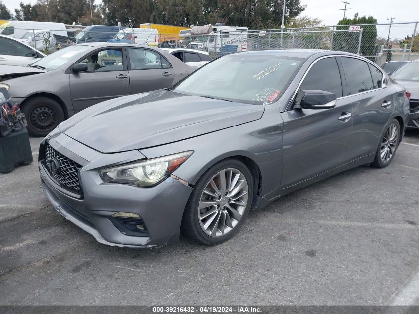 2018 Infiniti Q50 3.0T Luxe VIN: JN1EV7AP2JM350626 Lot: 39216432