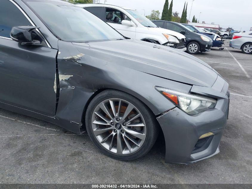 2018 Infiniti Q50 3.0T Luxe VIN: JN1EV7AP2JM350626 Lot: 39216432