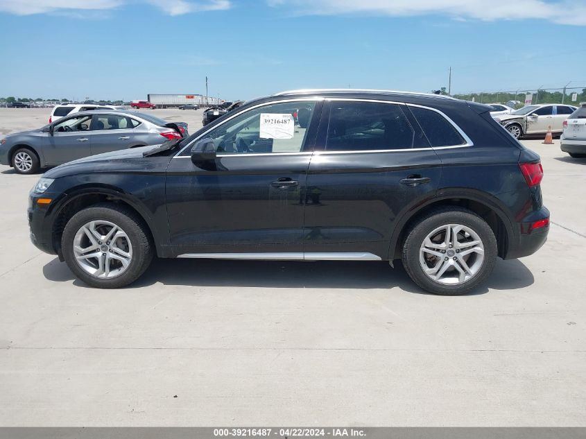 2019 Audi Q5 45 Premium VIN: WA1ANAFY4K2037661 Lot: 39216487