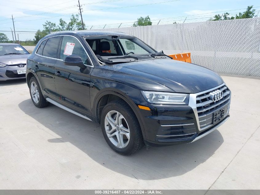 2019 Audi Q5 45 Premium VIN: WA1ANAFY4K2037661 Lot: 39216487