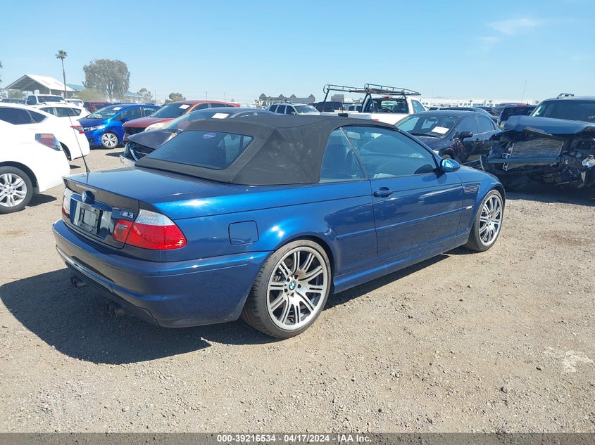 2006 BMW M3 VIN: WBSBR93426PK11369 Lot: 39216534