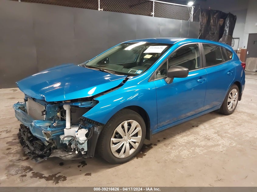 VIN 4S3GTAB66N3713861 2022 SUBARU IMPREZA BASE 5-DOOR