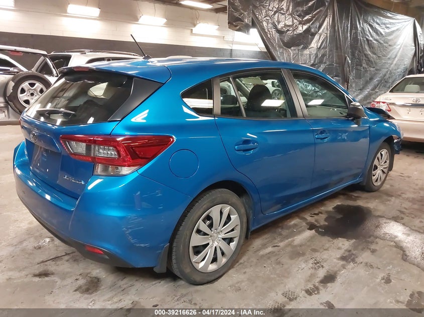 VIN 4S3GTAB66N3713861 2022 SUBARU IMPREZA BASE 5-DOOR