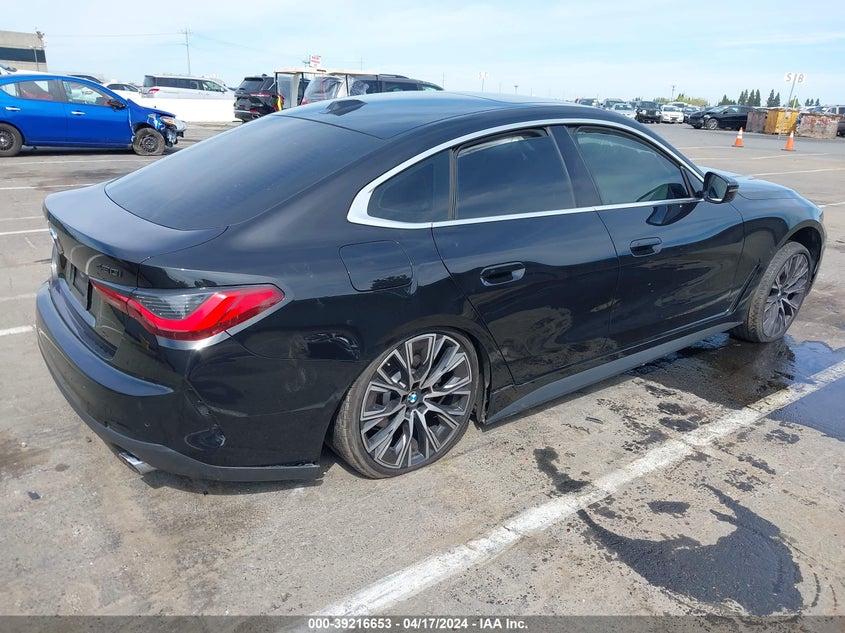 2022 BMW 430I Gran Coupe VIN: WBA63AV08NFN00943 Lot: 39216653