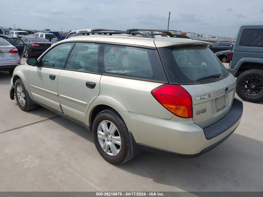 2005 Subaru Outback 2.5I VIN: 4S4BP61C157373977 Lot: 39216678