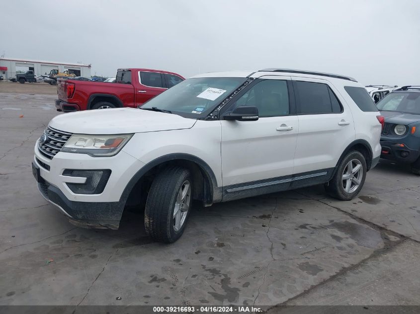 2016 Ford Explorer Xlt VIN: 1FM5K7D86GGA03734 Lot: 39216693