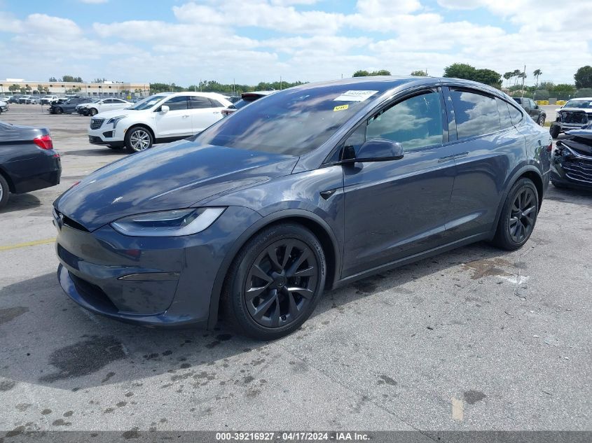 2023 Tesla Model X Dual Motor All-Wheel Drive/Standard Range VIN: 7SAXCAE50PF401496 Lot: 39216927