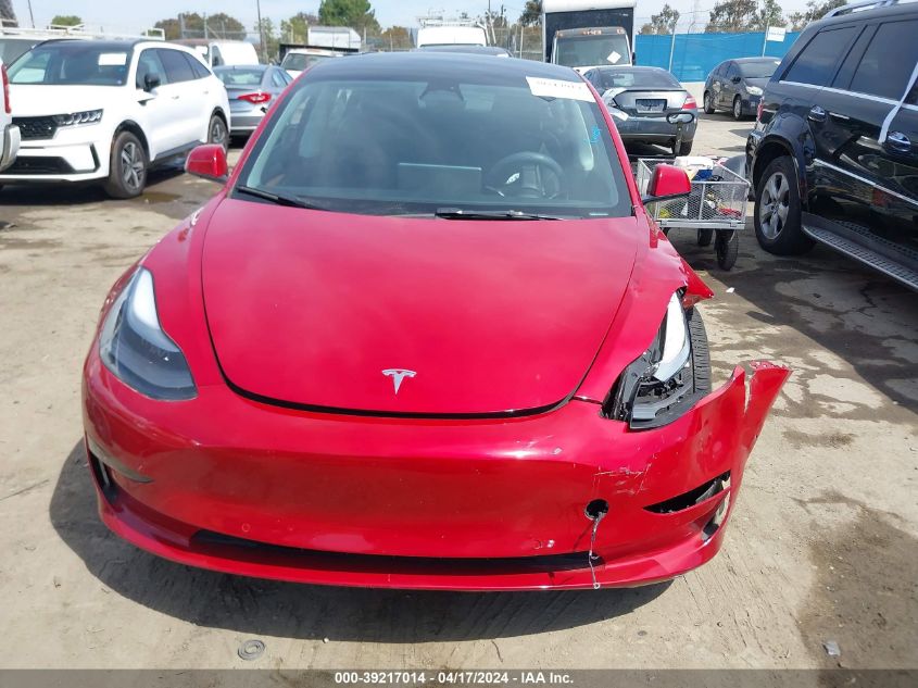 2022 Tesla Model 3 Long Range Dual Motor All-Wheel Drive VIN: 5YJ3E1EB6NF313514 Lot: 39217014