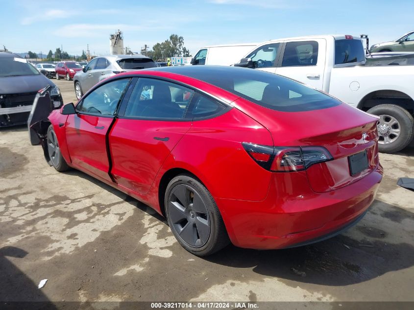 2022 Tesla Model 3 Long Range Dual Motor All-Wheel Drive VIN: 5YJ3E1EB6NF313514 Lot: 39217014