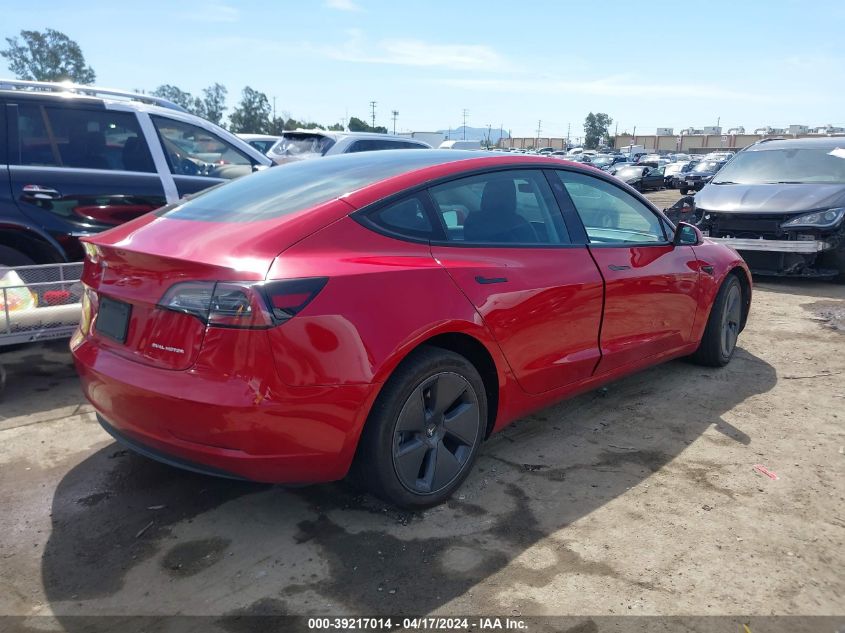 2022 Tesla Model 3 Long Range Dual Motor All-Wheel Drive VIN: 5YJ3E1EB6NF313514 Lot: 39217014