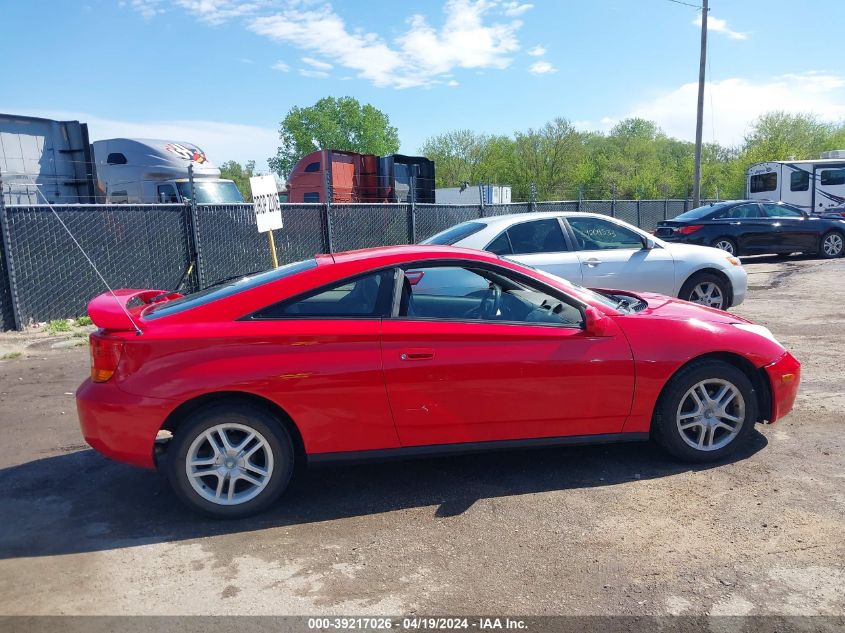 2000 Toyota Celica Gt VIN: JTDDR32T2Y0025736 Lot: 39217026