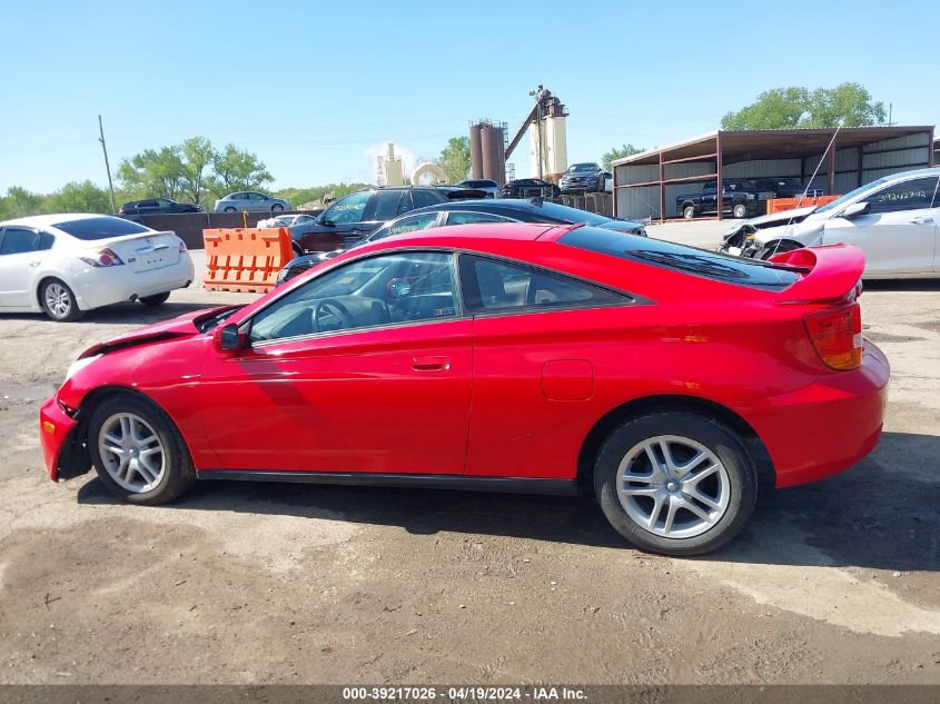 2000 Toyota Celica Gt VIN: JTDDR32T2Y0025736 Lot: 39217026