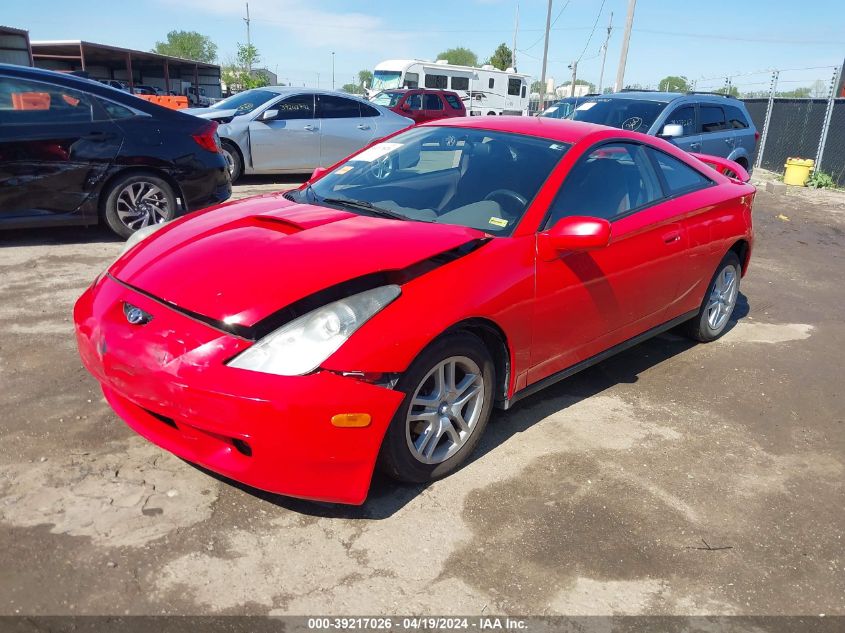 2000 Toyota Celica Gt VIN: JTDDR32T2Y0025736 Lot: 39217026