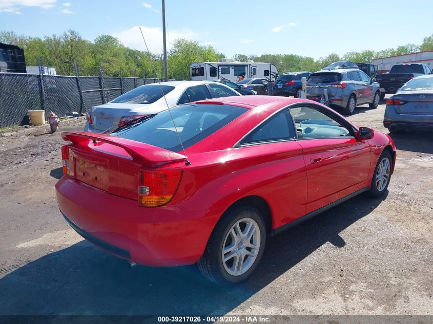 2000 Toyota Celica Gt VIN: JTDDR32T2Y0025736 Lot: 39217026