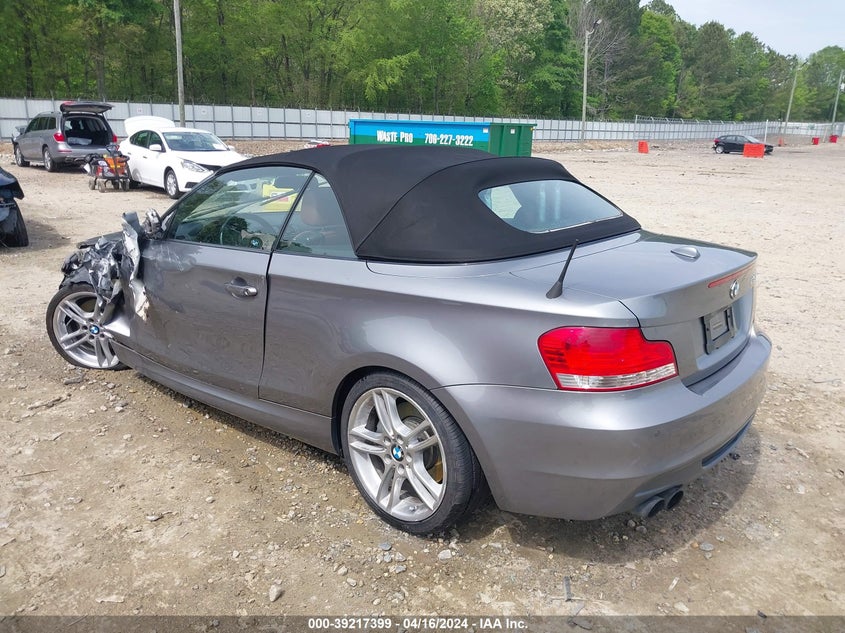 2011 BMW 135I VIN: WBAUN7C58BVM24421 Lot: 39217399