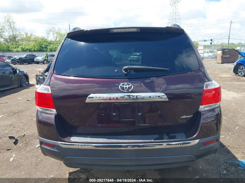 2011 Toyota Highlander Se V6 VIN: 5TDBK3EH4BS076601 Lot: 39217648