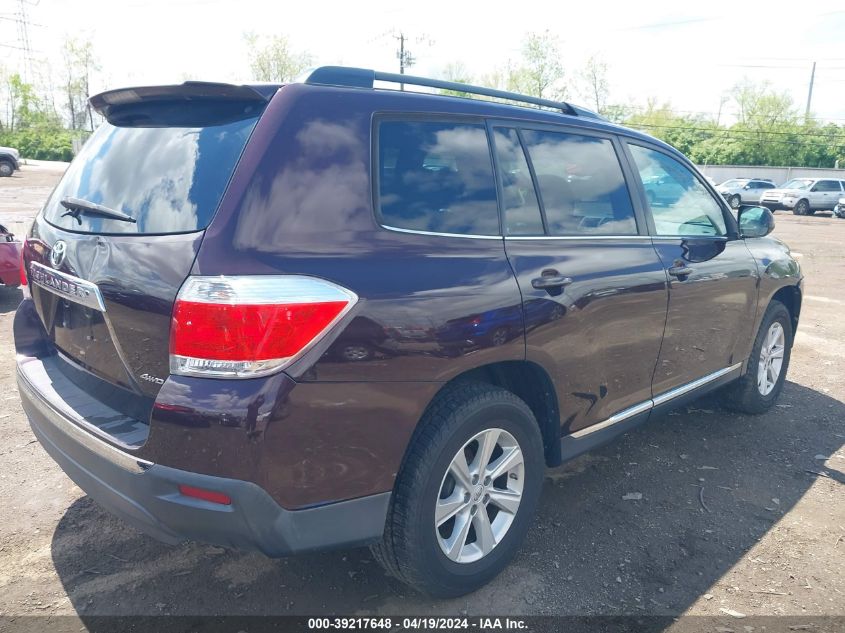 2011 Toyota Highlander Se V6 VIN: 5TDBK3EH4BS076601 Lot: 39217648